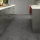 Tekercses vinyl (PVC) filc hátoldallal, "AMALFI" barna-szürke, csempe mintás, 200cm