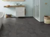 Tekercses vinyl (PVC) filc hátoldallal, "AMALFI" barna-szürke, csempe mintás, 400cm