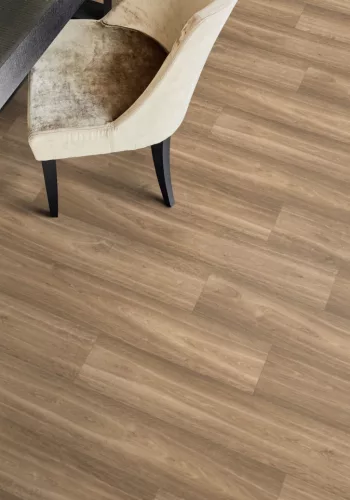 Tekercses vinyl (PVC) filc hátoldallal, "ESTATE-OAK" barna tölgy, fa mintás, 200cm