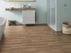 Tekercses vinyl (PVC) filc hátoldallal, "ESTATE-OAK" barna tölgy, fa mintás, 200cm
