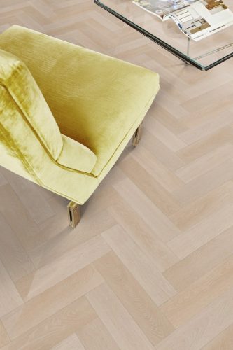 Tekercses vinyl (PVC), közületi, "ANCARES" grézs halszálka (Herringbone) mintás, 400cm