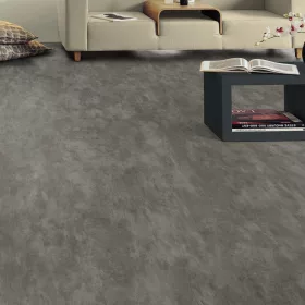   Tekercses vinyl (PVC), közületi, "STYLISH" sötét szürke beton mintás, 200cm