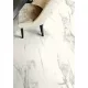 Tekercses vinyl (PVC), "ALBASTONE" fehér márvány mintás, 300cm