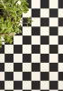 Tekercses vinyl (PVC), "BLACK-WHITE" fekete-fehér csempe mintás, 200cm