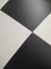 Tekercses vinyl (PVC), "BLACK-WHITE" fekete-fehér csempe mintás, 200cm