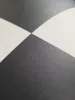 Tekercses vinyl (PVC), "BLACK-WHITE" fekete-fehér csempe mintás, 200cm