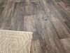 Tekercses vinyl (PVC), "AUTHENTIC" sötétbarna tölgy, fa mintás, 400cm