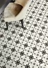 Tekercses vinyl (PVC), "CASTILLO" carbon, vintage-mediterrán, csempe mintás, 400cm