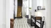 Tekercses vinyl (PVC), "CASTILLO" carbon, vintage-mediterrán, csempe mintás, 400cm