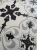 Tekercses vinyl (PVC), "CASTILLO" carbon, vintage-mediterrán, csempe mintás, 400cm