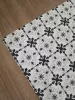 Tekercses vinyl (PVC), VÉGDARAB "CASTILLO" carbon, vintage-mediterrán, csempe mintás