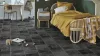 Tekercses vinyl (PVC), "GRANIT" antracit csempe mintás, 400cm