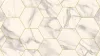 Tekercses vinyl (PVC), "MARBLE BIANCO" gold, modern, hexagon csempe mintás, 300cm