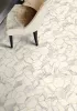 Tekercses vinyl (PVC), "MARBLE BIANCO" gold, modern, hexagon csempe mintás, 300cm