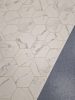 Tekercses vinyl (PVC), "MARBLE BIANCO" gold, modern, hexagon csempe mintás, 400cm