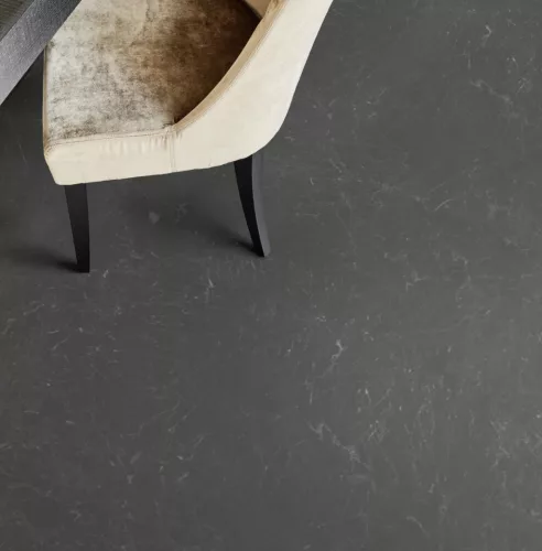 Tekercses vinyl (PVC), "NERO MARQUINE" black, beton mintás, 300cm