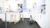 Tekercses vinyl (PVC), "NERO MARQUINE" black, beton mintás, 400cm