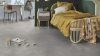 Tekercses vinyl (PVC), "ROCK" grey-black, beton mintás, 400cm