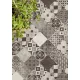 Tekercses vinyl (PVC), "ZARAGOZA" dark grey, modern, csempe mintás, 300cm