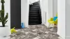 Tekercses vinyl (PVC), "ZARAGOZA" dark grey, modern, csempe mintás, 300cm