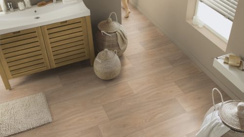 Tekercses vinyl (PVC) filc hátoldallal, "ANCARES" tölgy, fa mintás, 400cm