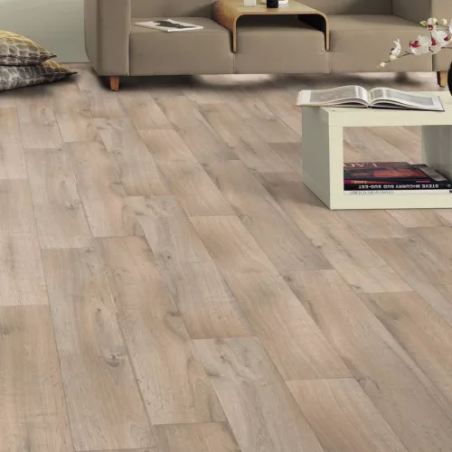Tekercses vinyl (PVC) filc hátoldallal, "ARCADIA" szürke, fa mintás, 400cm