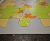 Tekercses vinyl (PVC), "4245-470" puzzle mintás, 300cm