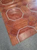 Tekercses vinyl (PVC), "OMEGA" 0.8 mm, terrakotta, csempe mintás, 200cm