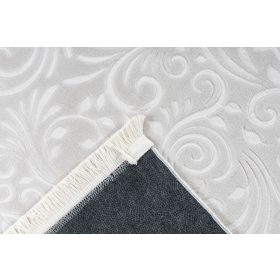   Peri nyomott mintás mosható szőnyeg, 3D felület, puha, bézs, 120x160cm