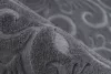 Peri nyomott mintás mosható szőnyeg, 3D felület, puha, szürke, 80x280cm