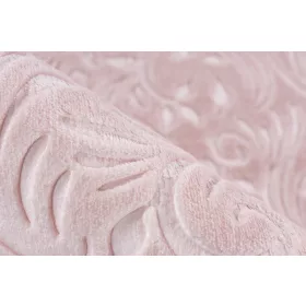   Peri nyomott mintás mosható szőnyeg, 3D felület, puha, pink, 120x160cm