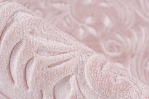 Peri nyomott mintás mosható szőnyeg, 3D felület, puha, pink, 160x220cm