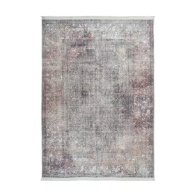   Peri nyomott mintás mosható szőnyeg, 3D felület, puha, szürke, 80X140cm