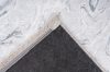Peri nyomott mintás mosható szőnyeg, 3D felület, puha, szürke, 120x160cm