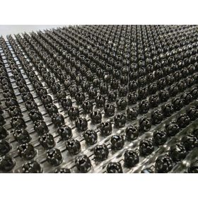   QUEENS fekete műanyag lábtörlő, tüskés, kaparó, sárleszedő, 40x60cm