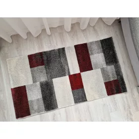 RIO "890" modern szőnyeg, puha, piros, 80x150