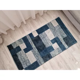 RIO "891" modern szőnyeg, puha, kék, 60x110