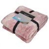 Ritmo műszőrme takaró, pihe-puha, pink, 230x250cm