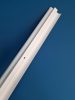 Műanyag szegőléc kábelcsatornával, 250cm, 56mm magas, "NGF" - Fehér