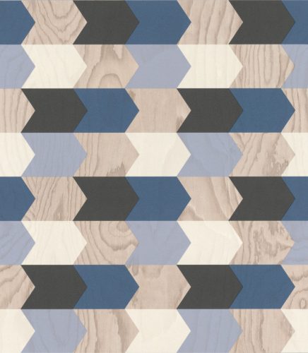 Tapéta tekercs (vlies), absztrakt kék-bézs, "638219", 53cm x 10,05m (5,32m2)