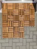 Barna fa padló- és teraszburkolat, modul, 30x30cm (bel-, kültéri; klikkes járólap, teraszpadló)