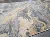 TOSCANA márvány mintás szőnyeg, 3D felület, puha, kék, 80x150cm