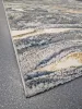 TOSCANA márvány mintás szőnyeg, 3D felület, puha, kék, 80x150cm
