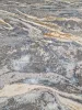 TOSCANA márvány mintás szőnyeg, 3D felület, puha, kék, 80x150cm