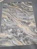 TOSCANA márvány mintás szőnyeg, 3D felület, puha, kék, 80x150cm