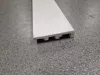 Vízálló műanyag fehér szegőléc kábelcsatornával, "V-0810", 80mm magas, 240cm