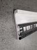 Vízálló műanyag fehér szegőléc kábelcsatornával, "V-1010", 100mm magas, 240cm