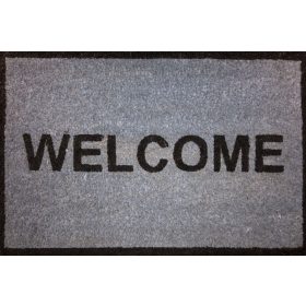 Lábtörlő, kókusz, Welcome, kék, 40x60cm