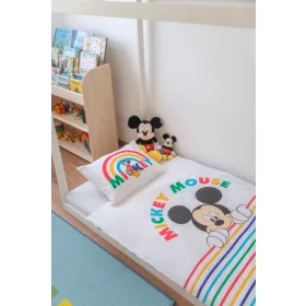   DISNEY Mickey egér ágyneműhuzat + párnahuzat, 90x130cm + 40x50cm