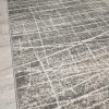 APOLLO "csíkos" szőnyeg, puha, sűrű, szürke, 60x110